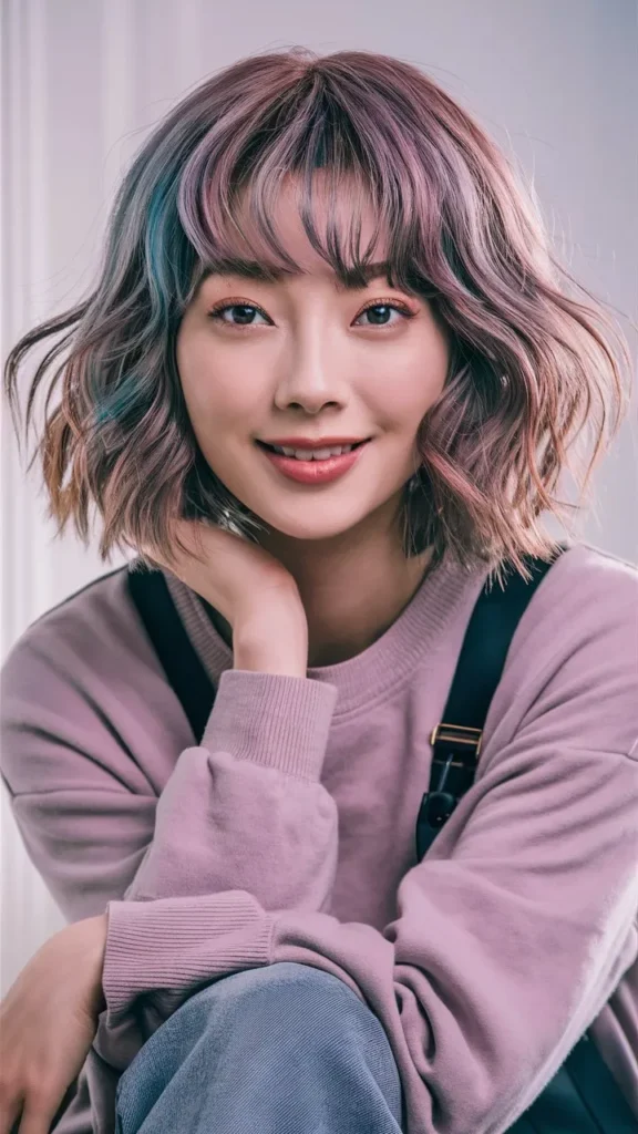 30+ Gorgeous Images of Korean Short Hair Women with Wavy Styles