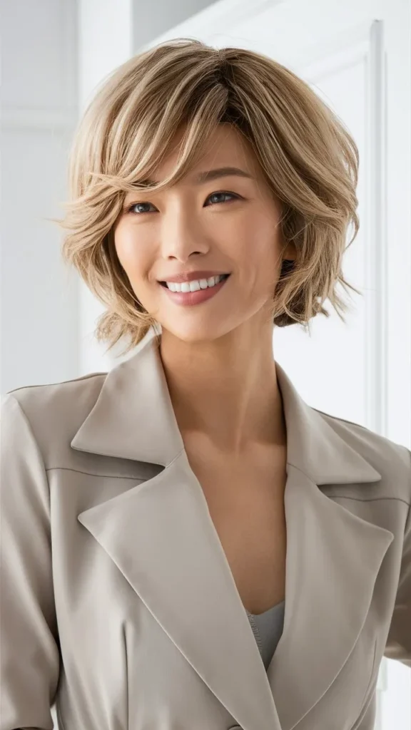 30+ Gorgeous Images of Korean Short Hair Women with Wavy Styles