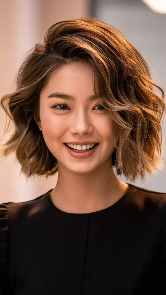 30+ Gorgeous Images of Korean Short Hair Women with Wavy Styles