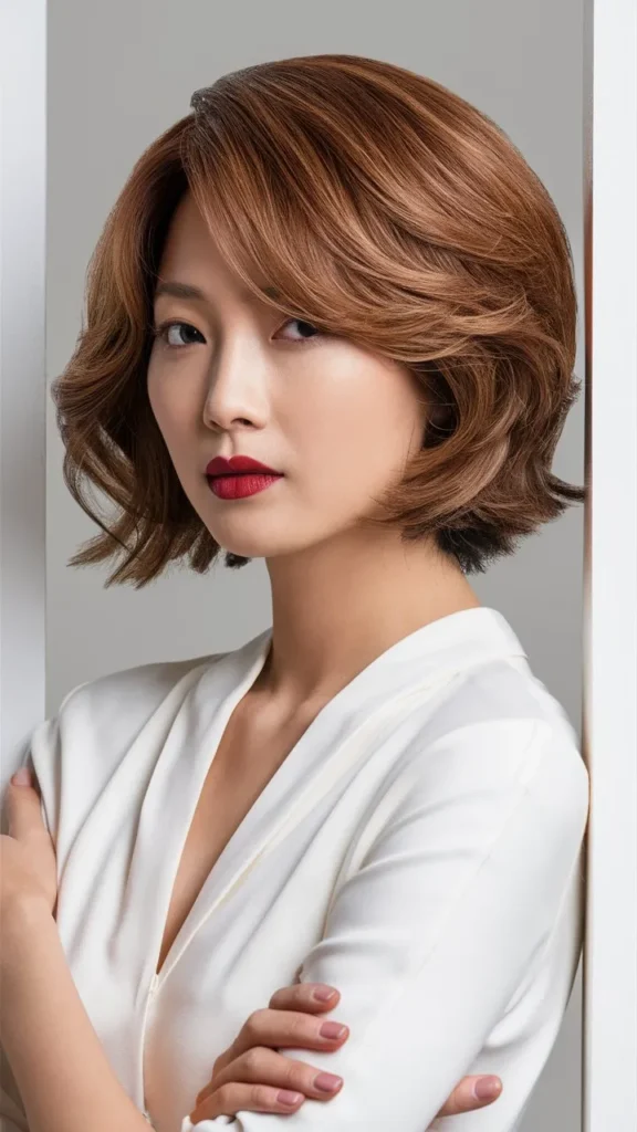 30+ Gorgeous Images of Korean Short Hair Women with Wavy Styles