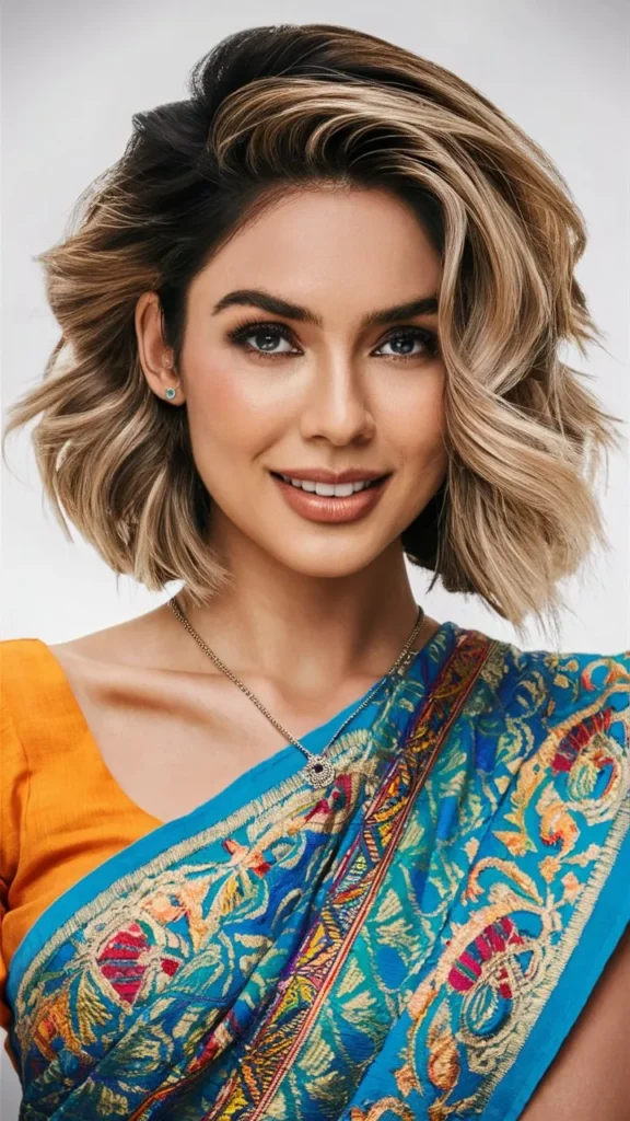 30+ Images of Stunning Short Haircuts for Indian Women with Wavy Hair