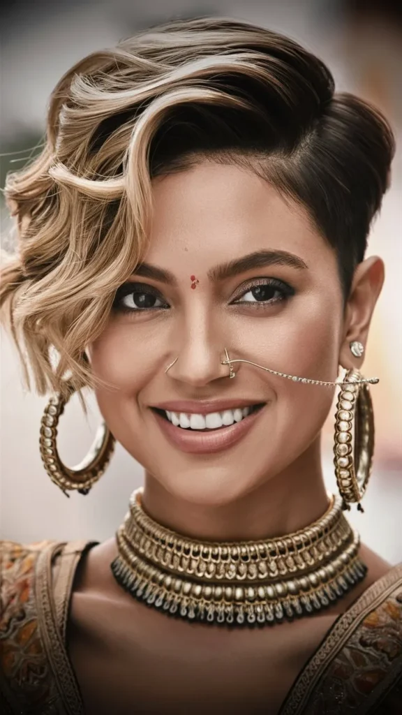 30+ Images of Stunning Short Haircuts for Indian Women with Wavy Hair