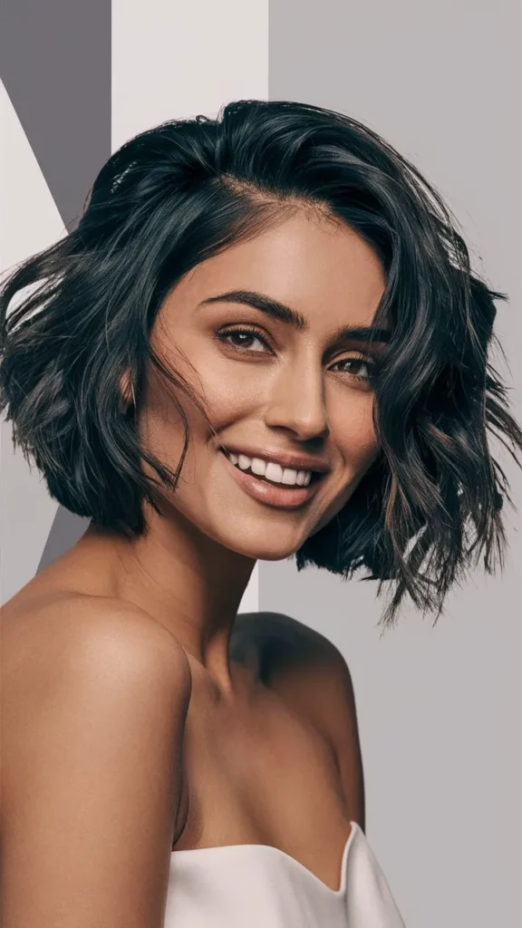 30+ Images of Stunning Short Haircuts for Indian Women with Wavy Hair