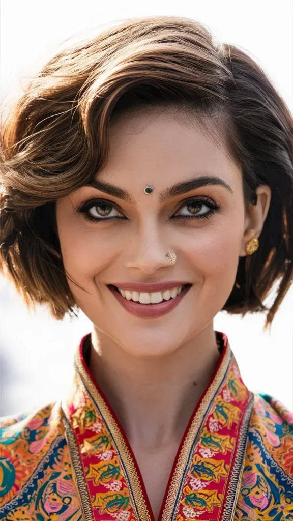 30+ Images of Stunning Short Haircuts for Indian Women with Wavy Hair