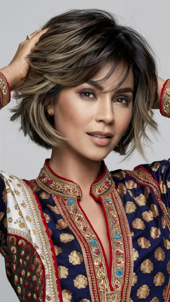 30+ Images of Stunning Short Haircuts for Indian Women with Wavy Hair