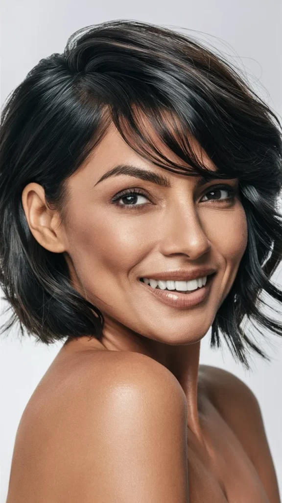 30+ Images of Stunning Short Haircuts for Indian Women with Wavy Hair