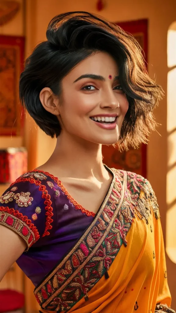 30+ Images of Stunning Short Haircuts for Indian Women with Wavy Hair