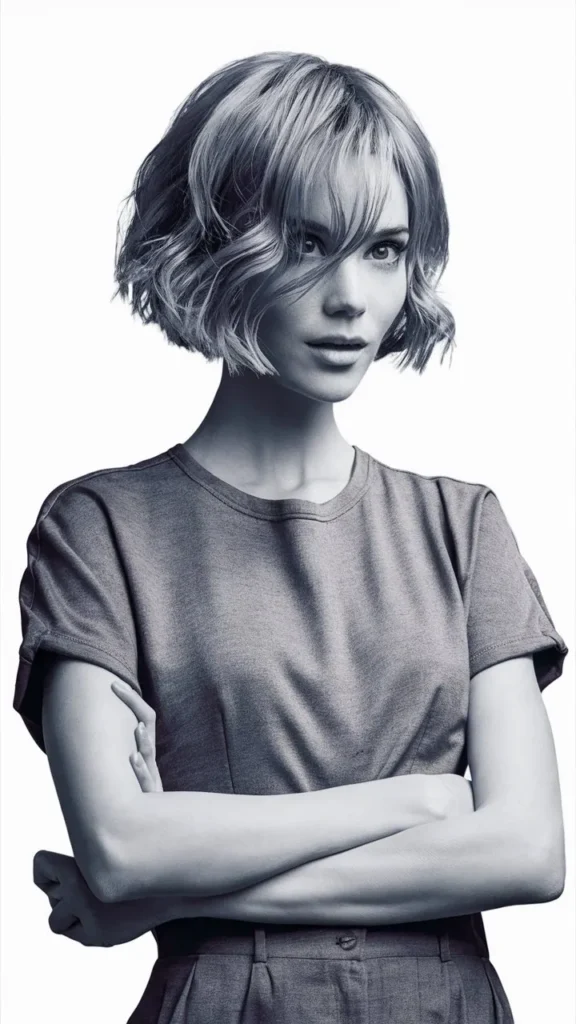 30+ Gorgeous Images of Short Thin Wavy Hair Styles for Women