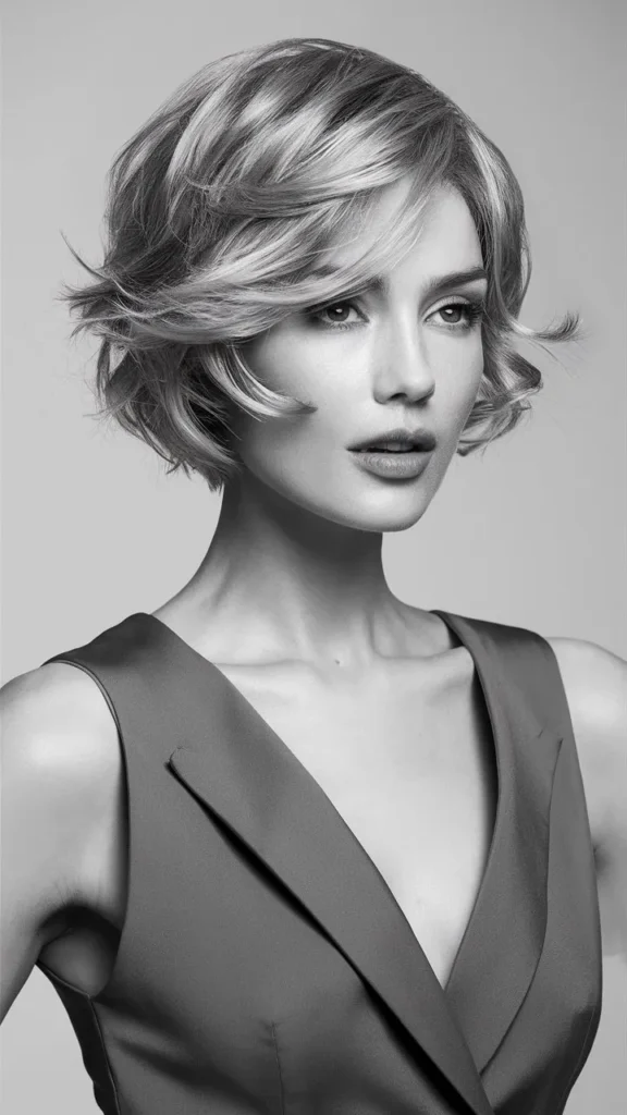 30+ Gorgeous Images of Short Thin Wavy Hair Styles for Women