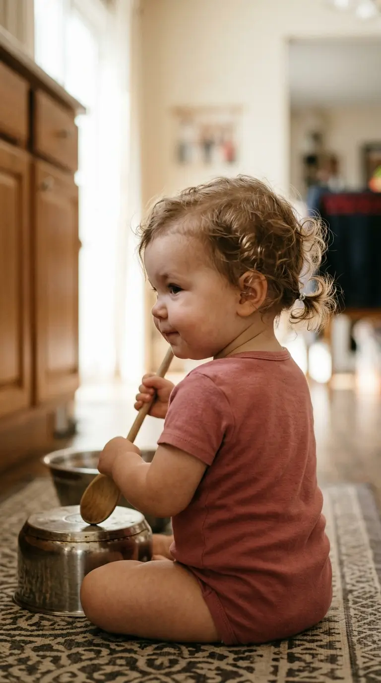 Three quarter back view of a baby with a little nape tail and fuzzy front