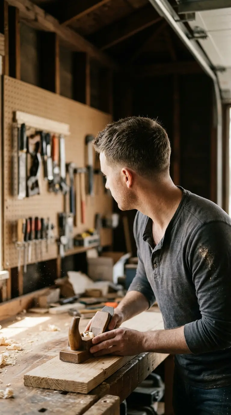 Three quarter back view of a classic crew cut with a short taper