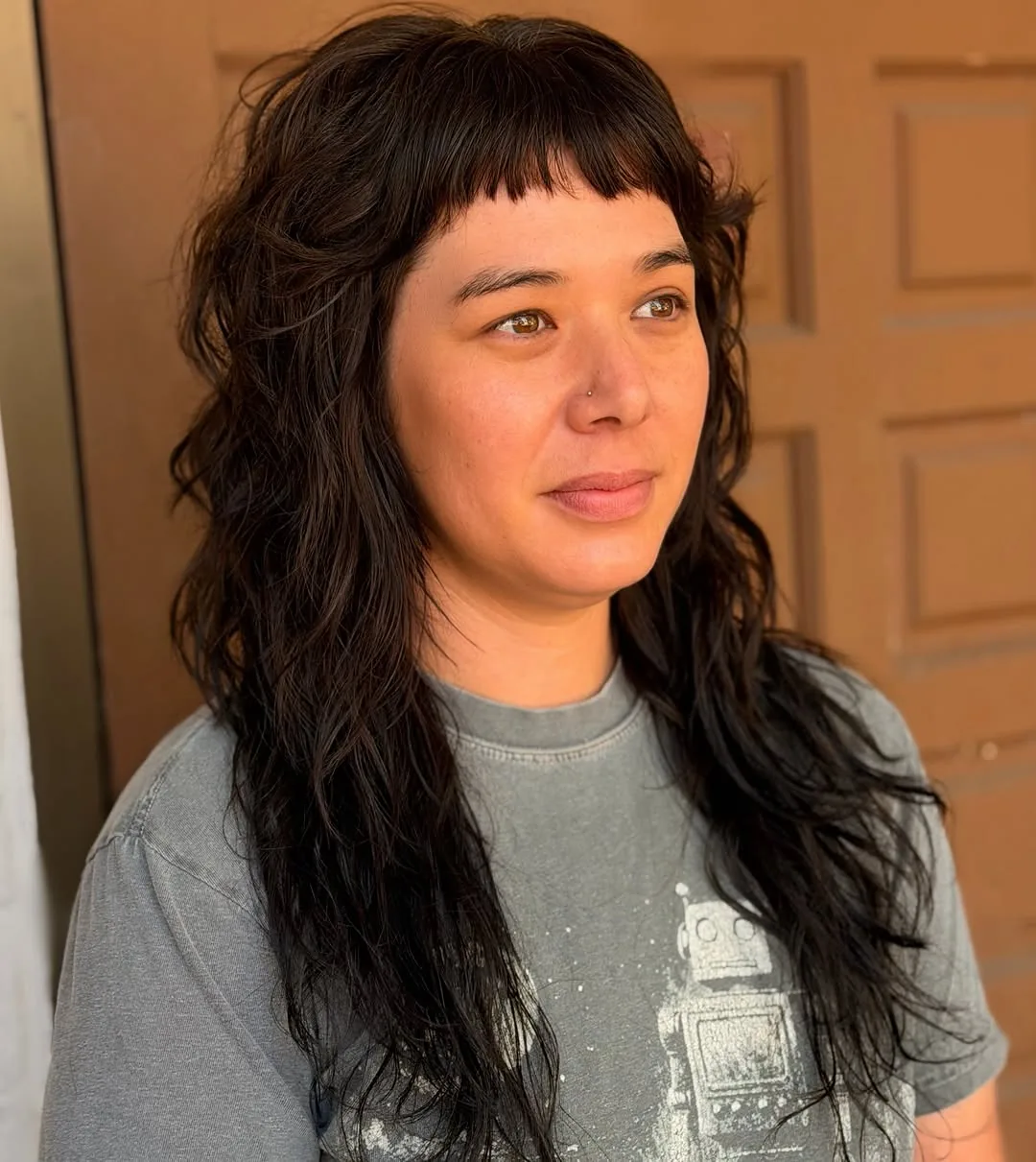 Medium shag haircut: rock and roll shag with razored layers